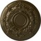 Ekena Millwork Darnay Ceiling Medallion (Fits Canopies up to 7 1/4"), Hand-Painted Brass, 29 1/4"OD x 2"P CM29DABRS - alternate 1